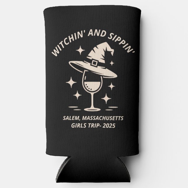 Rafraîchisseur Pour Canette Slim Custom Salem Halloween Festival Shirt 2025 (Recto)