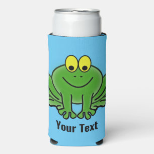 Rafraîchisseur Pour Canette Slim Cute Green Frog Design Seltzer Can Cooler