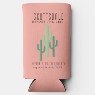 Rafraîchisseur Pour Canette Slim Desert Cactus Scottsdale Bachelorette Can Cooler