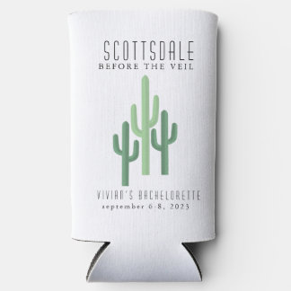 Rafraîchisseur Pour Canette Slim Desert Cactus Scottsdale Bachelorette Can Cooler