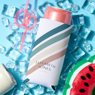 Rafraîchisseur Pour Canette Slim Design minimaliste aux couleurs pastel