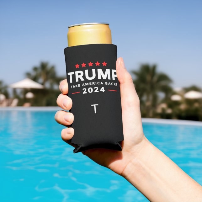 Rafraîchisseur Pour Canette Slim Donald Trump 2024 redonne l'élection américaine (Piscine in situ)