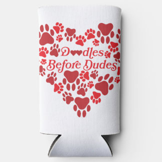 Rafraîchisseur Pour Canette Slim Doodles avant Dudes Heart