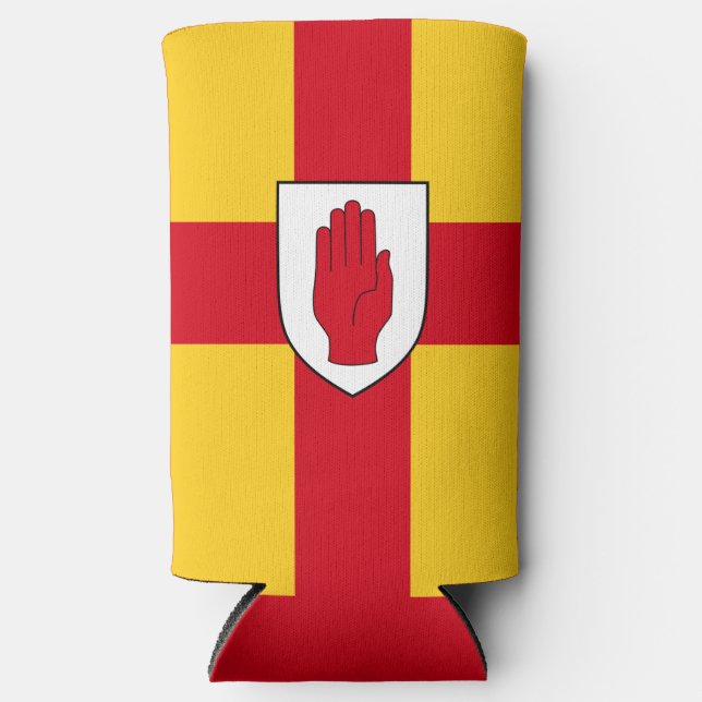 Rafraîchisseur Pour Canette Slim Drapeau de l'Ulster (Recto)