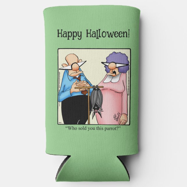 Rafraîchisseur Pour Canette Slim Drôle Halloween Humour peut refroidir cadeau (Recto)