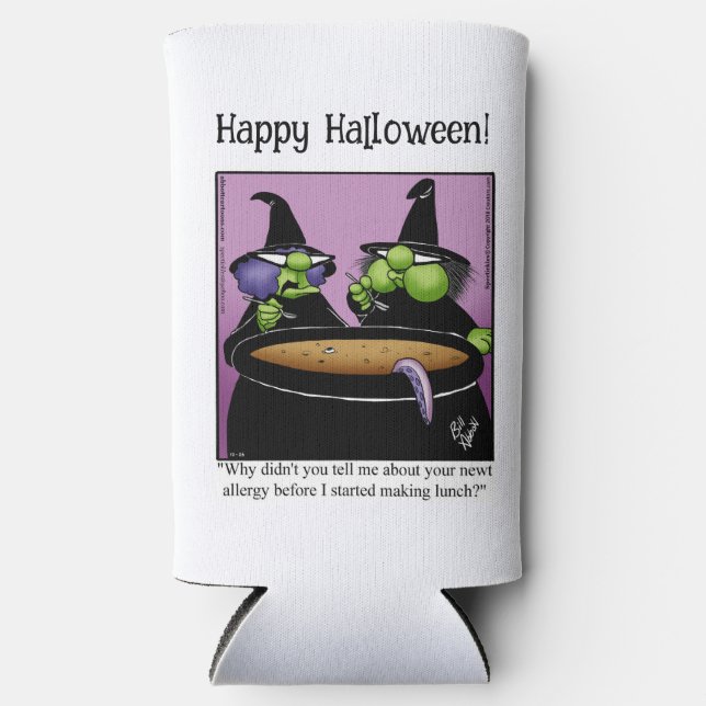 Rafraîchisseur Pour Canette Slim Drôle Halloween Humour peut refroidir cadeau (Recto)