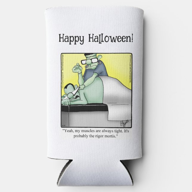 Rafraîchisseur Pour Canette Slim Drôle Halloween Humour peut refroidir cadeau (Recto)