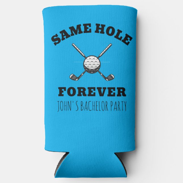 Rafraîchisseur Pour Canette Slim Enterré Vivant Bachelor Golf Enterrement de Vie de (Recto)