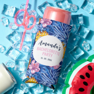 Rafraîchisseur Pour Canette Slim enterrement de vie de jeune fille tropical motif a