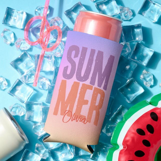 Rafraîchisseur Pour Canette Slim Été Personnalisé (Été in situ)