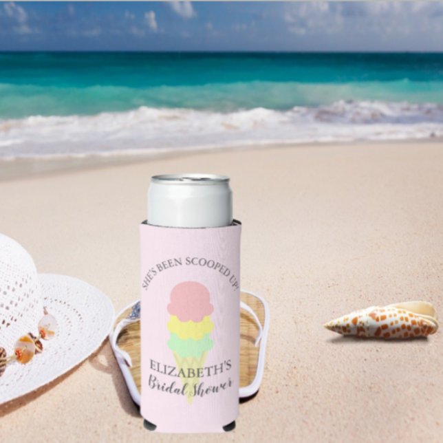 Rafraîchisseur Pour Canette Slim Fête des mariées de crème glacée récupérée (Créateur téléchargé)