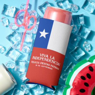 Rafraîchisseur Pour Canette Slim Fêtes Patrias Fête de l'indépendance du Chili