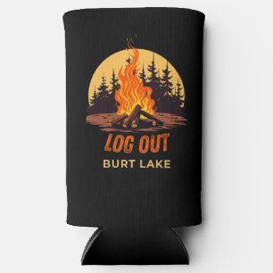 Rafraîchisseur Pour Canette Slim Feu de camp de Burt Lake Michigan