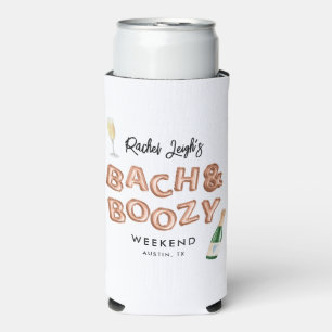 Rafraîchisseur Pour Canette Slim Fin de semaine Bach & Boozy Rose Gold Bachelorette