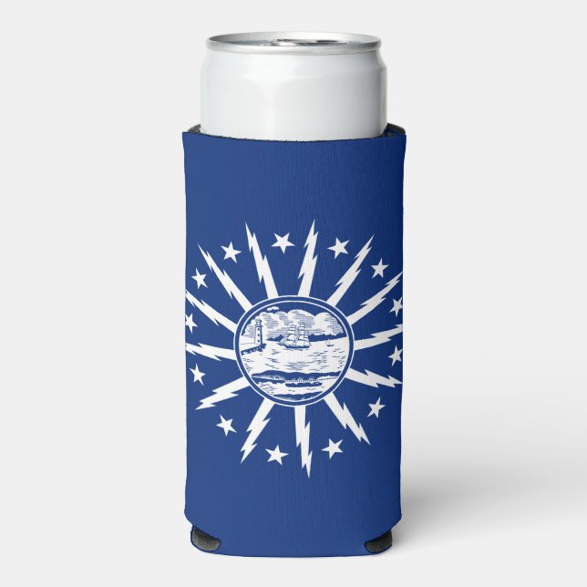 Rafraîchisseur Pour Canette Slim Flag of Buffalo, New York (Seltzer Recto)