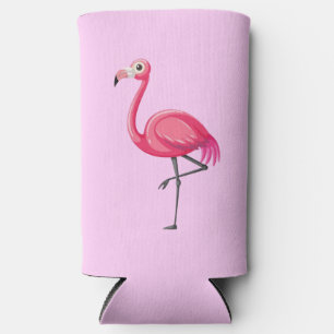 Rafraîchisseur Pour Canette Slim Flamant rose rose Bird-89686