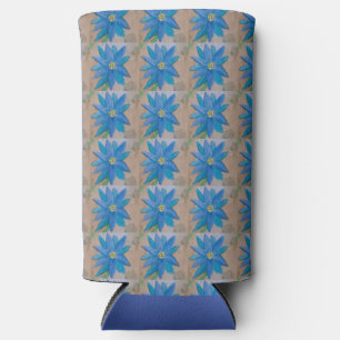 Rafraîchisseur Pour Canette Slim Fleur bleue