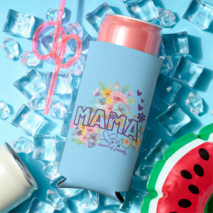 Rafraîchisseur Pour Canette Slim Fleurs Colorées Maman Design Tendance