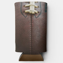Football Slim Can Cooler avec texte personnalisabl