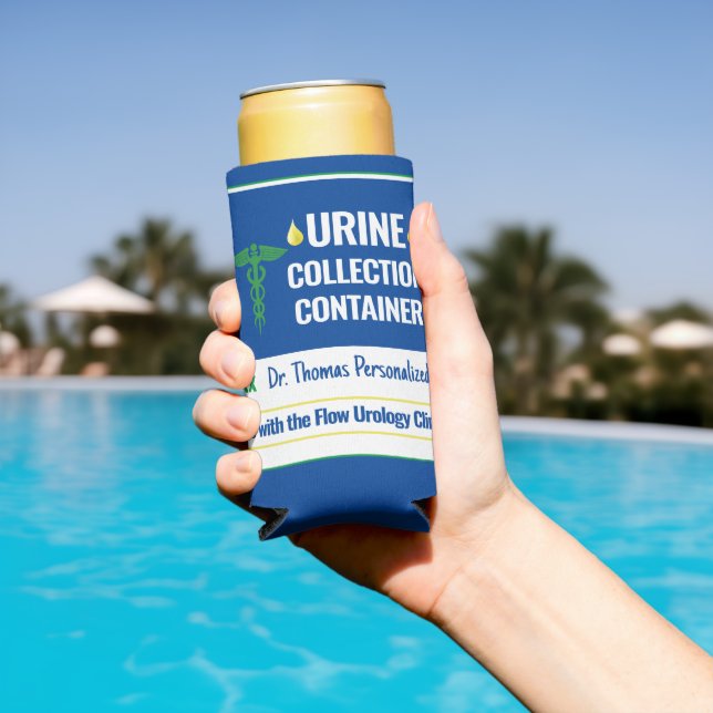 Rafraîchisseur Pour Canette Slim Funny Novelty Doctor Nurse Collection d'urine pers (Piscine in situ)