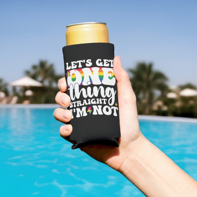 Rafraîchisseur Pour Canette Slim Gay Pride LGBT Obtient Une Chose Je ne suis pas (Piscine in situ)