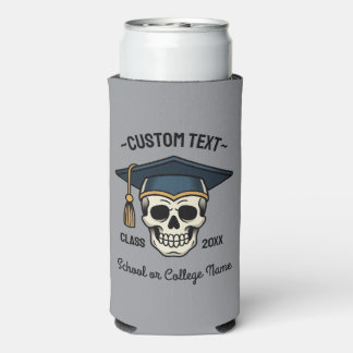 Rafraîchisseur Pour Canette Slim Graduated Skull Custom Name Year School