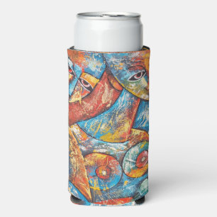 Rafraîchisseur Pour Canette Slim Graffiti coloré