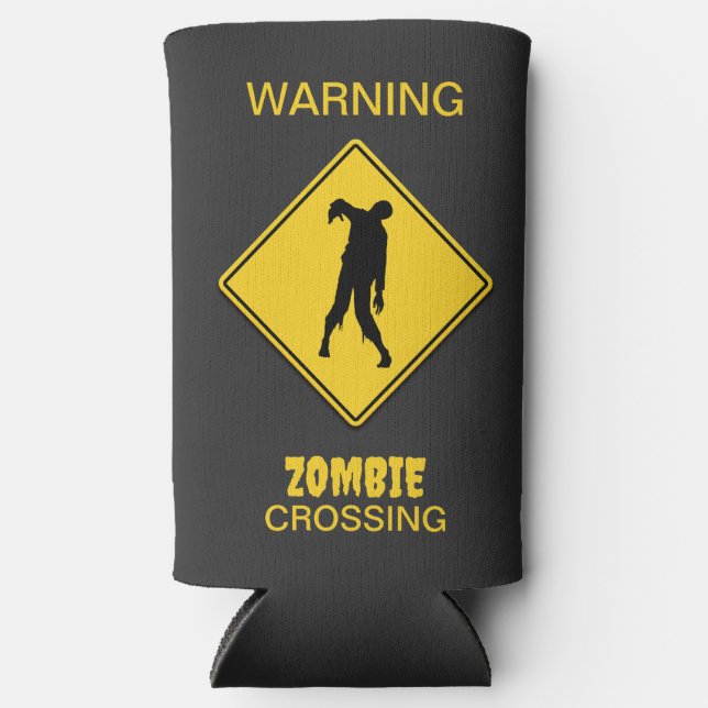 Rafraîchisseur Pour Canette Slim Halloween Zombie (Recto)