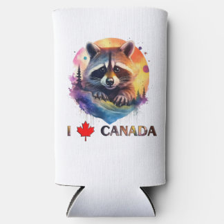 Rafraîchisseur Pour Canette Slim J'aime le Canada