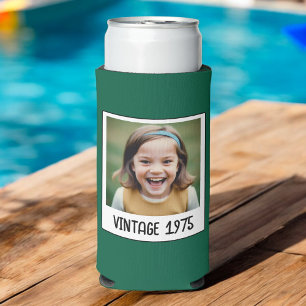 Rafraîchisseur Pour Canette Slim Jalon vintage Anniversaire Garde photo