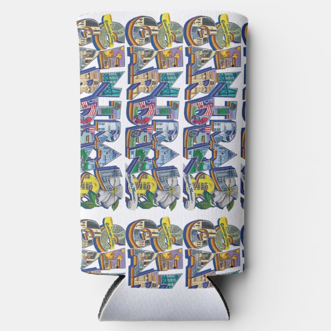 Rafraîchisseur Pour Canette Slim Jardins Centraux Peinture murale (Recto)