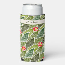 Joli Hippie Super Rouge Vert marguerite Motif Flor