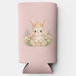 Rafraîchisseur Pour Canette Slim Joli Lapin Jardin de Cottage Européen 