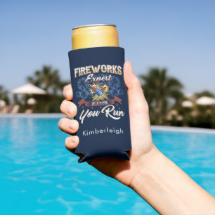 Rafraîchisseur Pour Canette Slim Jour de l'Indépendance Fireworks Expert Run Si j'e