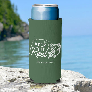 Rafraîchisseur Pour Canette Slim Keep It Reel Fishing Father's Day Gift