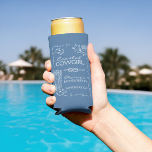 Rafraîchisseur Pour Canette Slim Koozie pour week-end de fête de bachelorette de co