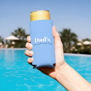 Rafraîchisseur Pour Canette Slim La force et les câlins de papa - Cadeau de Fête de