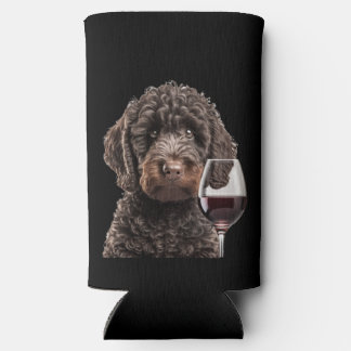 Rafraîchisseur Pour Canette Slim Labradoodle Goldendoodle vin seltzer bière coozie