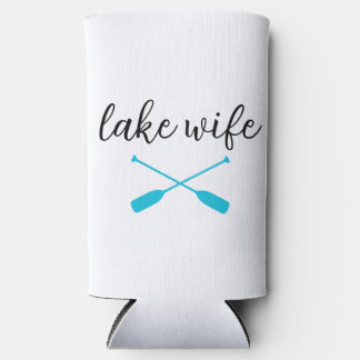 Rafraîchisseur Pour Canette Slim lake life and lake wife bachelorette party can coo