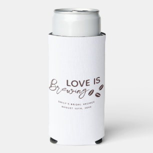Rafraîchisseur Pour Canette Slim L'amour brasse du café Thème Fête des mariées