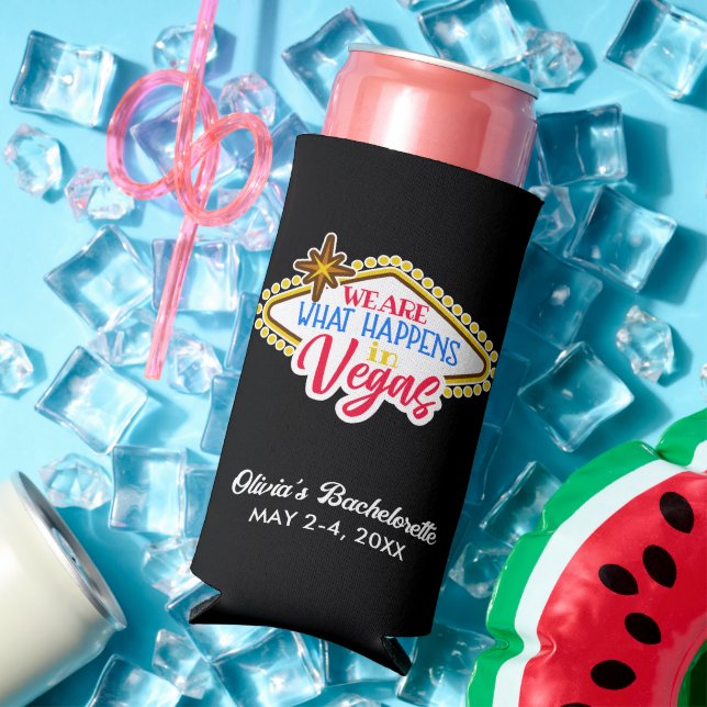 Rafraîchisseur Pour Canette Slim Las Vegas Bachelorette Party Faveurs sur mesure (Été in situ)