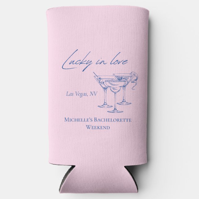 Rafraîchisseur Pour Canette Slim Las Vegas bachelorette peut refroidir (Recto)