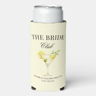 Rafraîchisseur Pour Canette Slim Le Club Social de Luxe Cocktail Bride Lemon