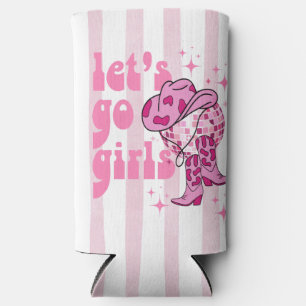Rafraîchisseur Pour Canette Slim Lets Go Girls Disco Cowgirl Bachelorette Party