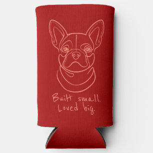 Rafraîchisseur Pour Canette Slim Ligne artistique Bouledogue français. Construit pe