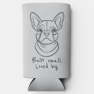 Rafraîchisseur Pour Canette Slim Ligne artistique Bouledogue français. Construit pe