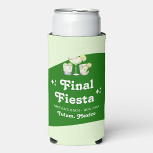 Rafraîchisseur Pour Canette Slim Lime Green Citrus Final Fiesta Bachelorte