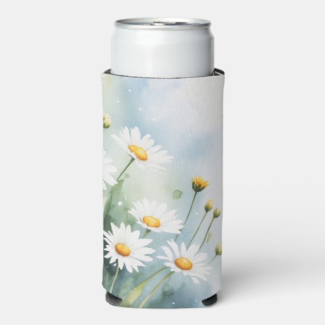 Rafraîchisseur Pour Canette Slim marguerites fleurs sauvages (Seltzer Recto)