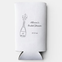 Mariage civil avec une bouteille de champagne qui
