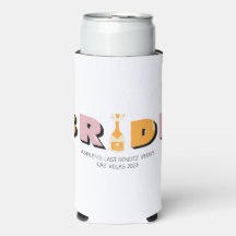 Mariage "Dernier Rendez Veuve" Can Cooler